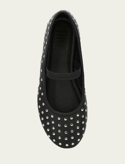 FRYE Women's Black Emma Studded Mary Jane Shoe