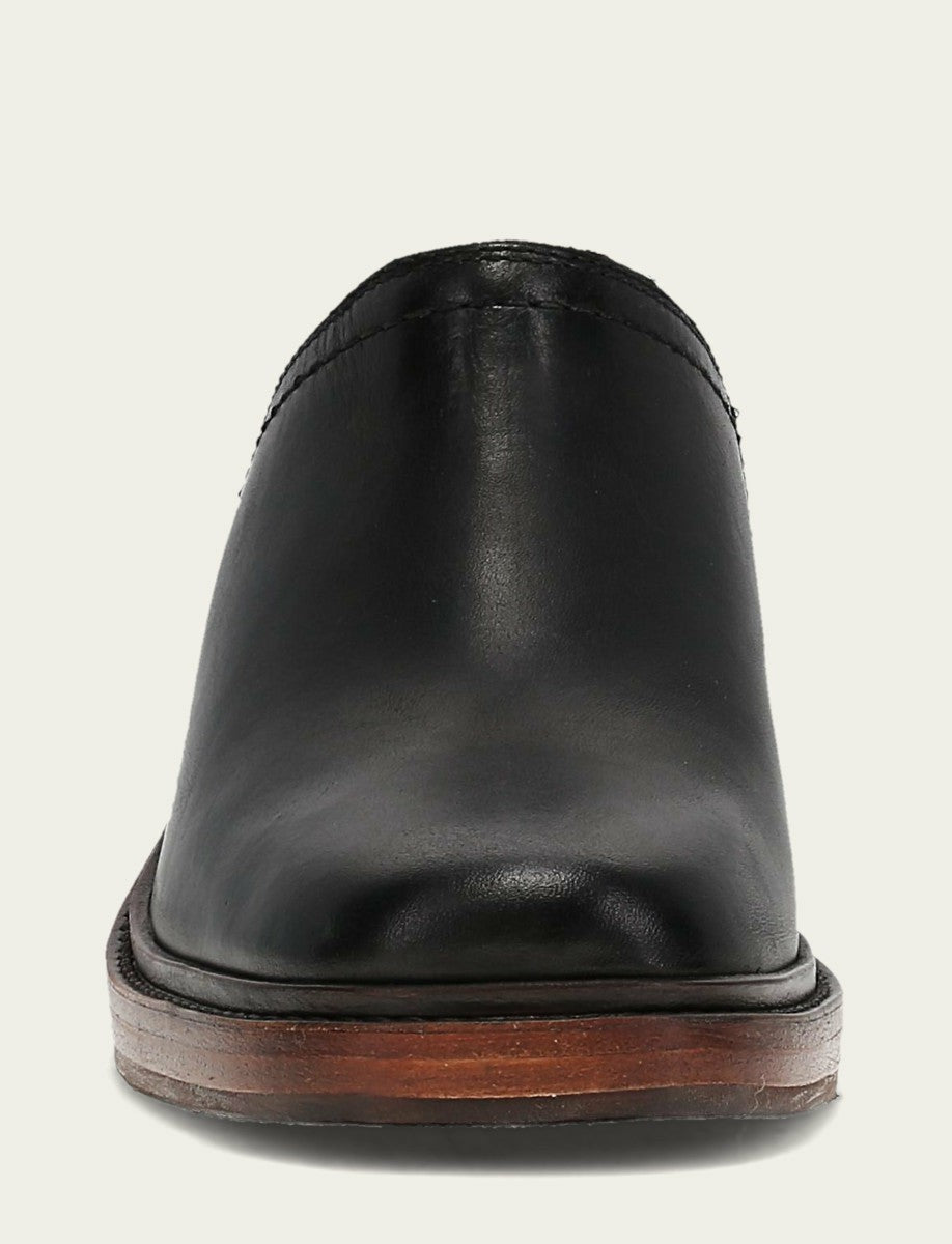 FRYE Women's Black Vintage Leather Kate Mules