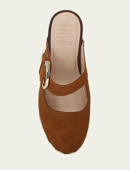 FRYE Women's Caramel Cindy Buckle Clog