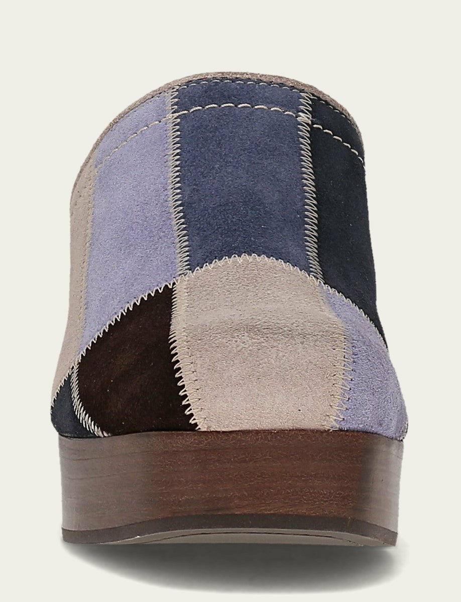 FRYE Women's Blue Multi Patchwork Campus Clog