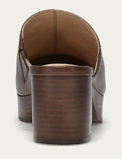 FRYE Women's Brown Leather Campus Clog