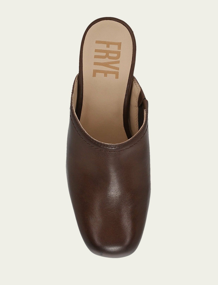 FRYE Women's Brown Leather Campus Clog