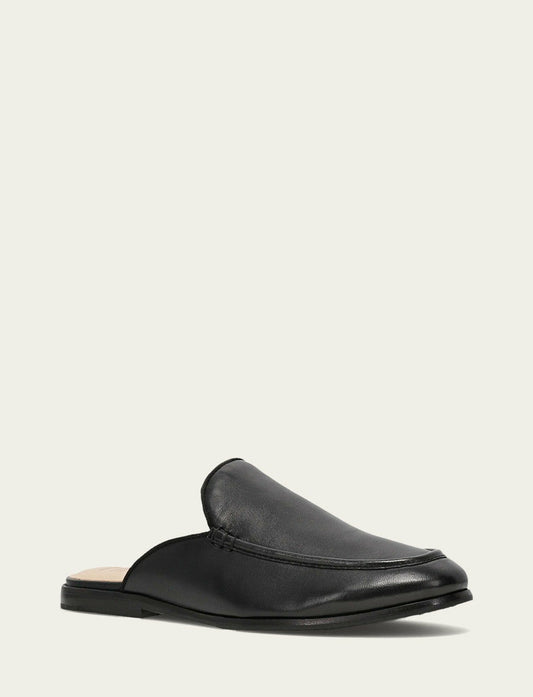 FRYE Women’s Black Faith Leather Mules