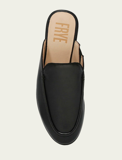 FRYE Women’s Black Faith Leather Mules