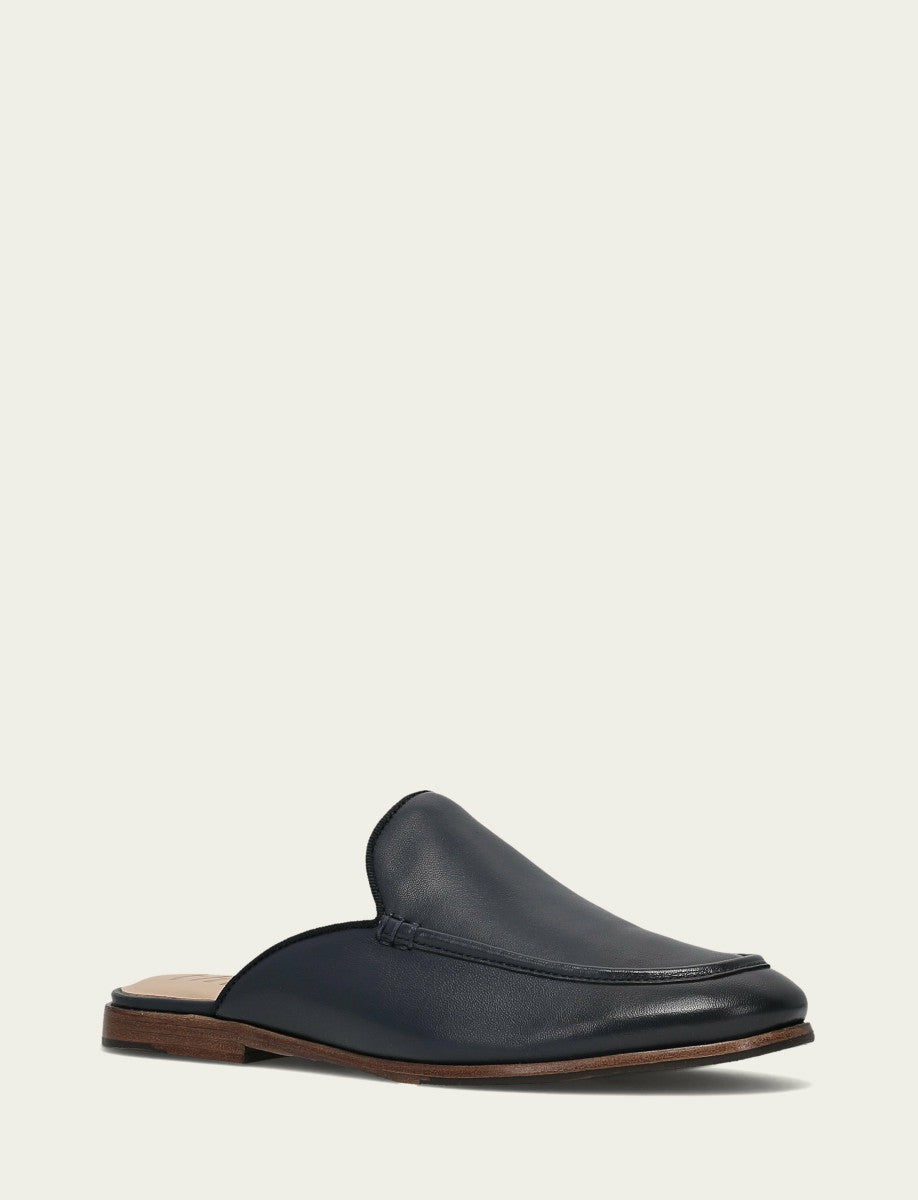 FRYE Women’s Navy Faith Leather Mules