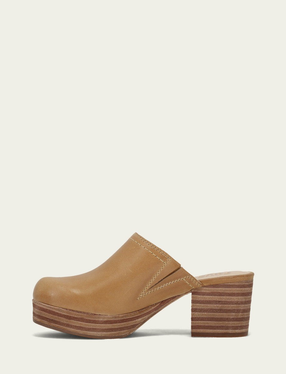 FRYE Women's Banana Leather Campus Clogs