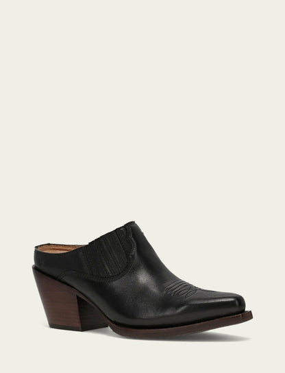 FRYE Women’s Black Smooth Leather Laila Mules