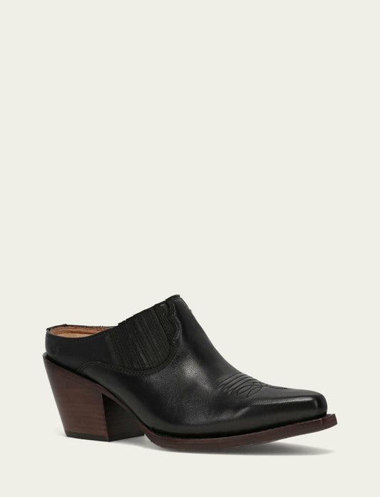 FRYE Women’s Black Smooth Leather Laila Mules