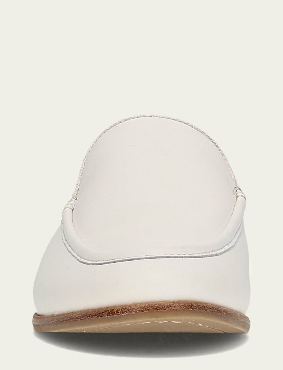 FRYE Women’s White Faith Leather Mules