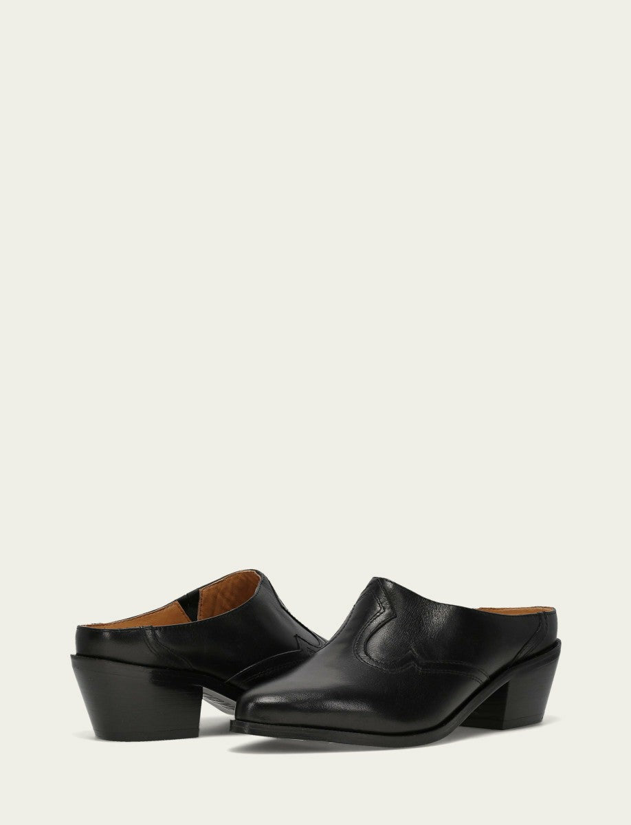 FRYE Women's Black Luna Mule