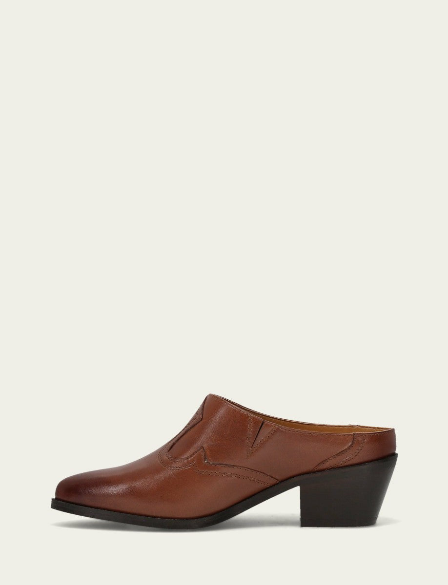 FRYE Women's Brown Luna Mule