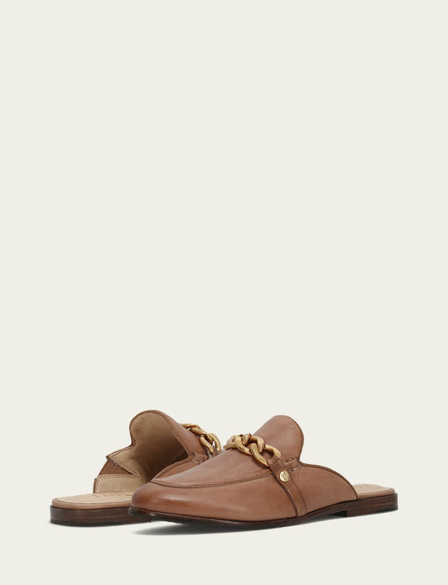 FRYE Women’s Dune Faith Chain Leather Mules