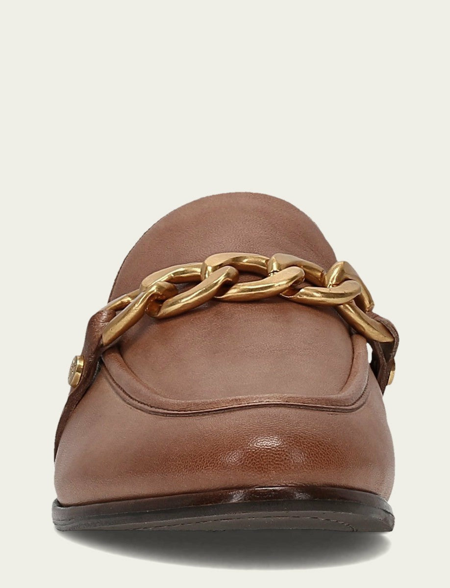 FRYE Women’s Dune Faith Chain Leather Mules