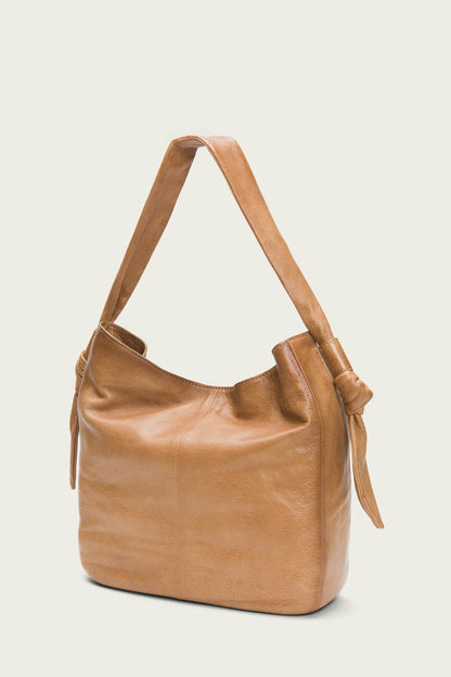 FRYE Nora Knotted Hobo in Beige
