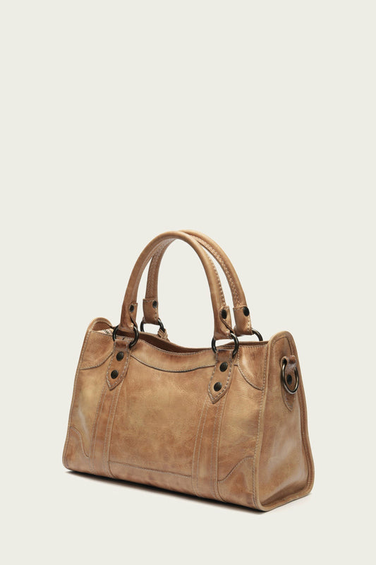 FRYE Melissa Beige Satchel