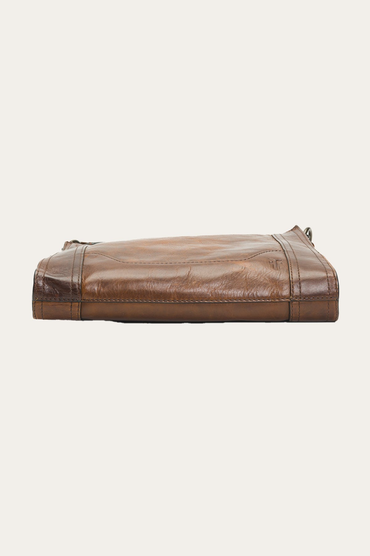 FRYE Melissa Zip Crossbody in Dark Brown