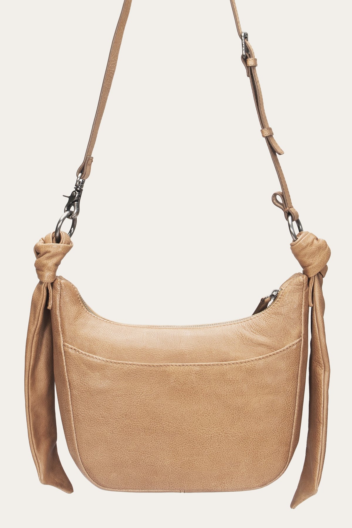 FRYE Women's Beige Nora Knotted Crossbody