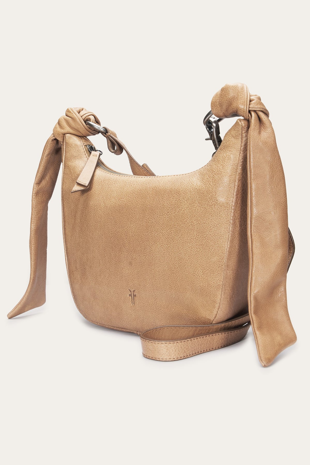 FRYE Women's Beige Nora Knotted Crossbody