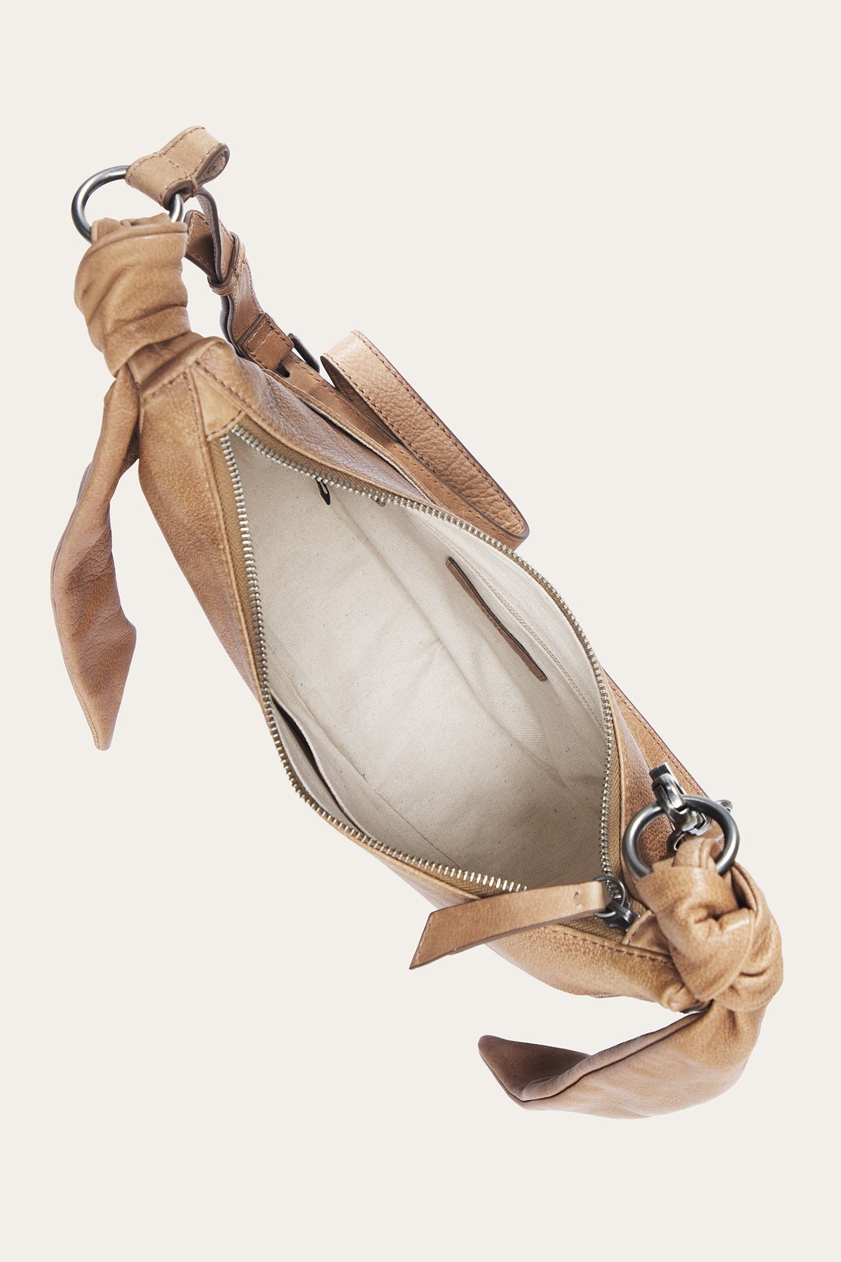 FRYE Women's Beige Nora Knotted Crossbody