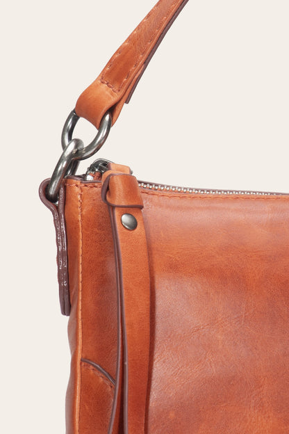 FRYE Women's Persimmon Melissa Leather Crossbody