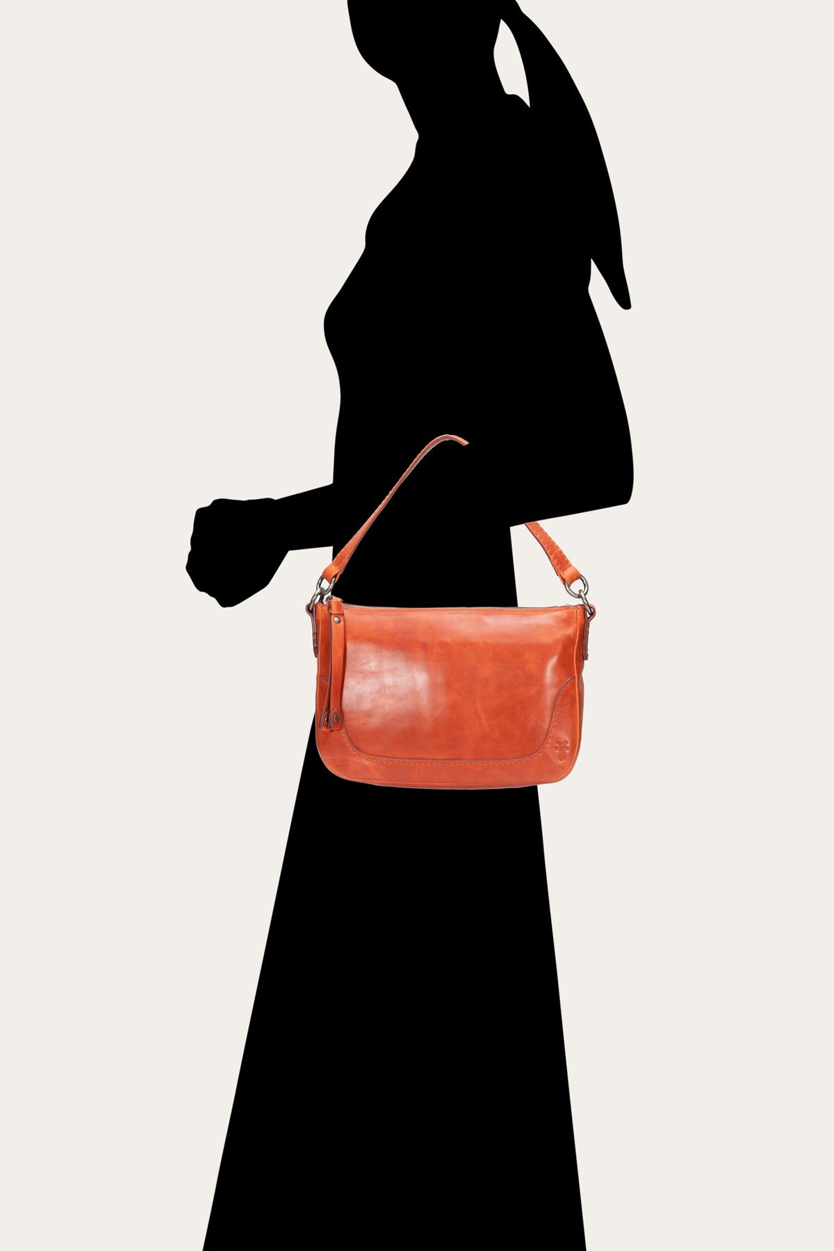 FRYE Women's Persimmon Melissa Leather Crossbody