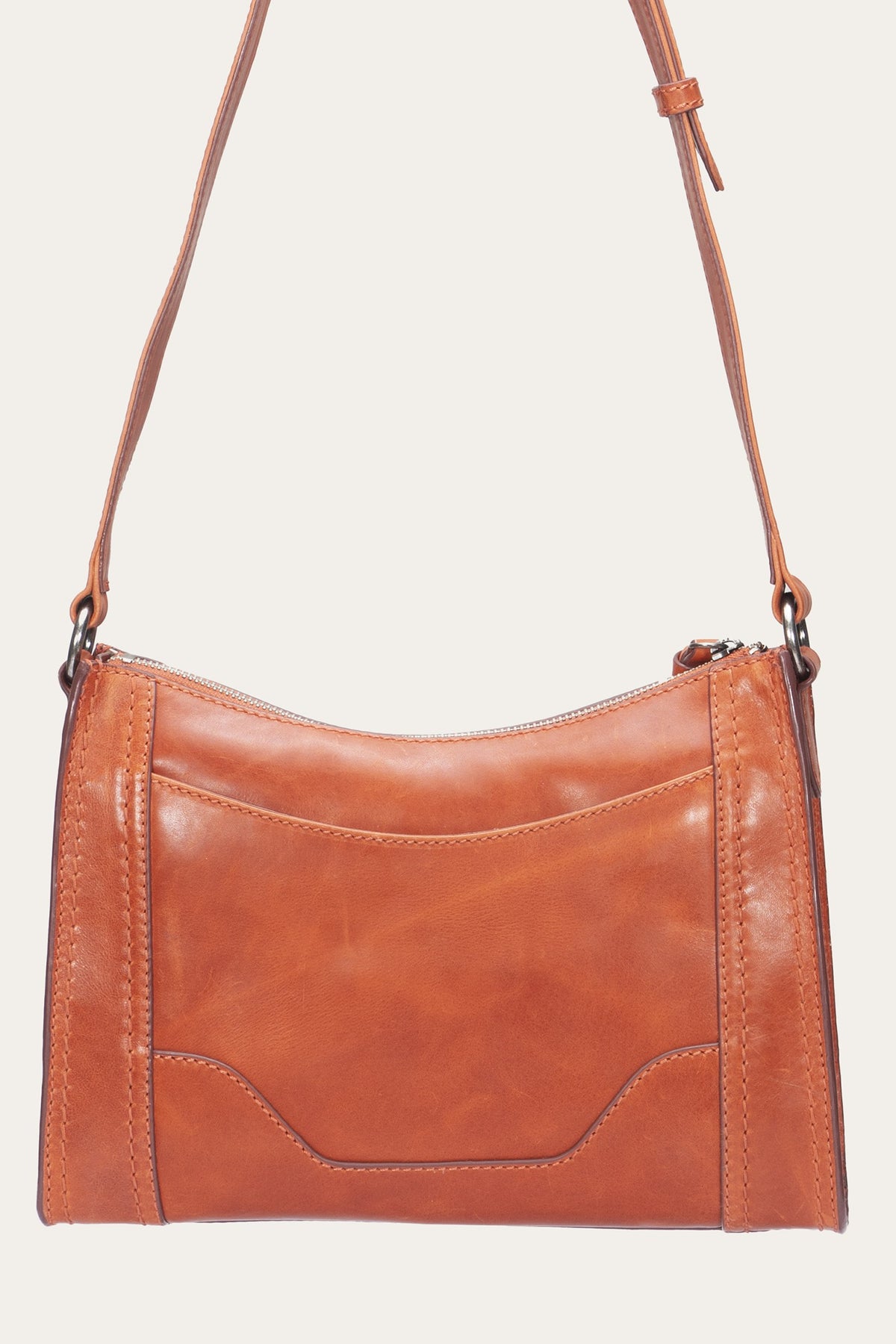 FRYE Women's Persimmon Melissa Zip Leather Crossbody
