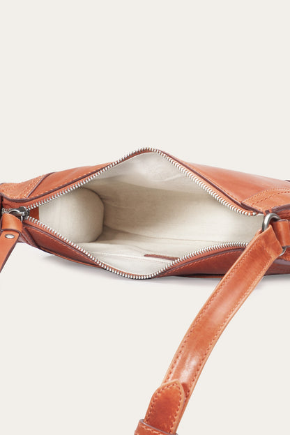 FRYE Women's Persimmon Melissa Zip Leather Crossbody