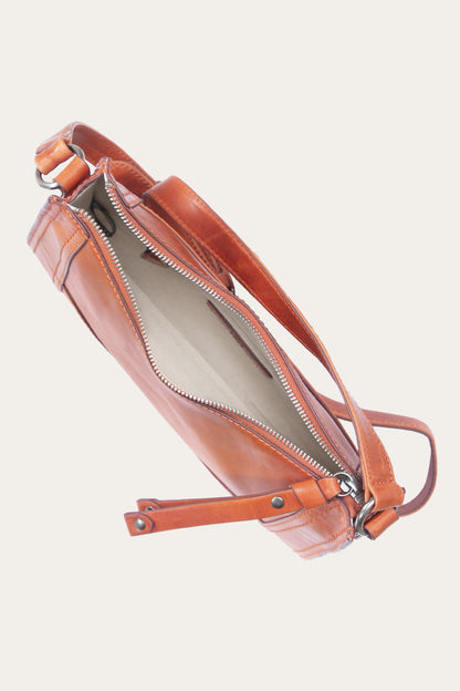 FRYE Women's Persimmon Melissa Zip Leather Crossbody