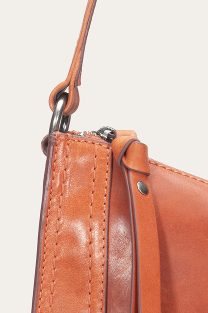 FRYE Women's Persimmon Melissa Zip Leather Crossbody
