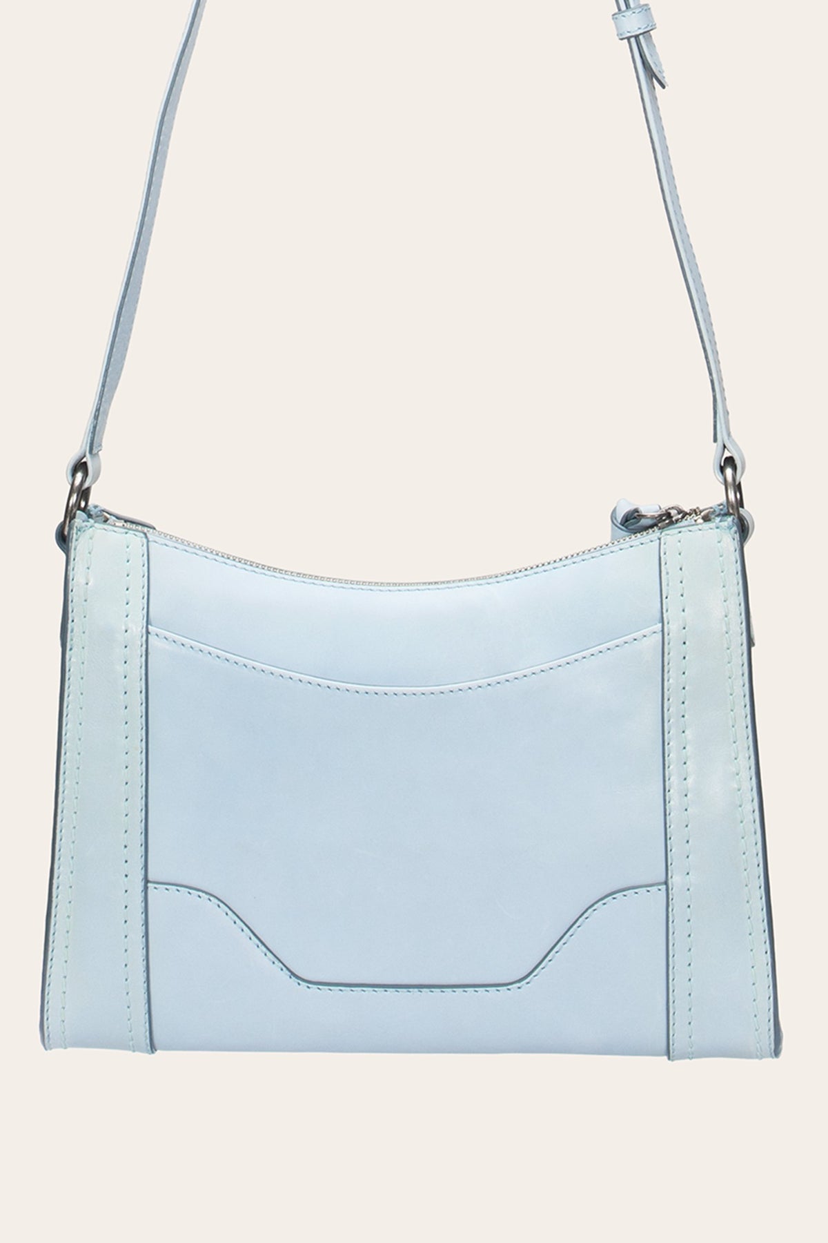 FRYE Women's Light Sky Melissa Zip Leather Crossbody