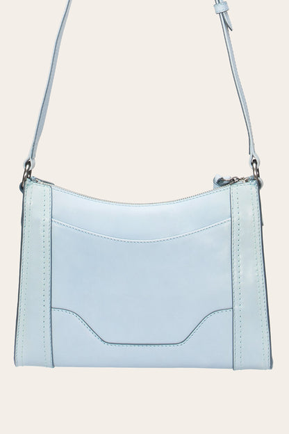 FRYE Women's Light Sky Melissa Zip Leather Crossbody