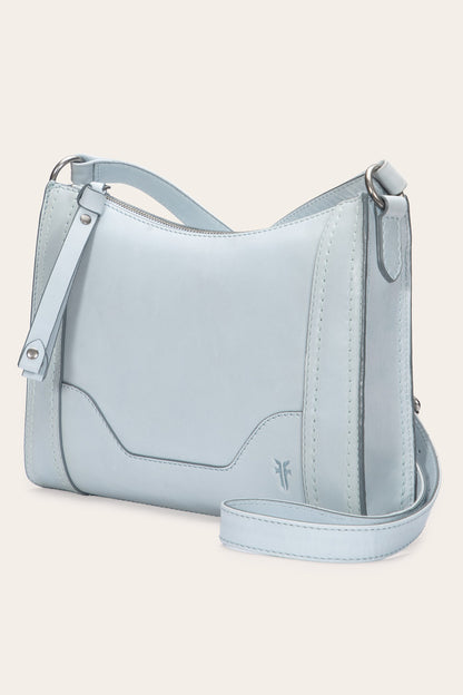 FRYE Women's Light Sky Melissa Zip Leather Crossbody