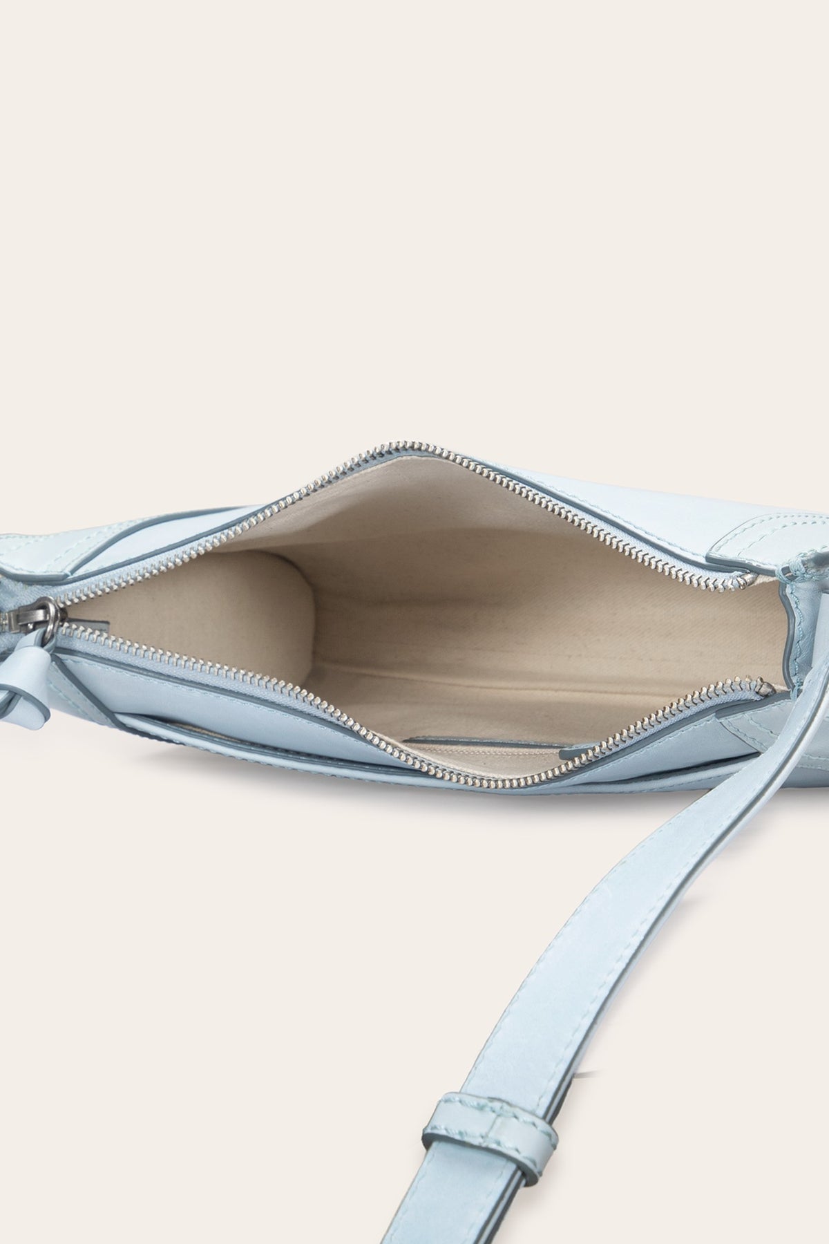 FRYE Women's Light Sky Melissa Zip Leather Crossbody