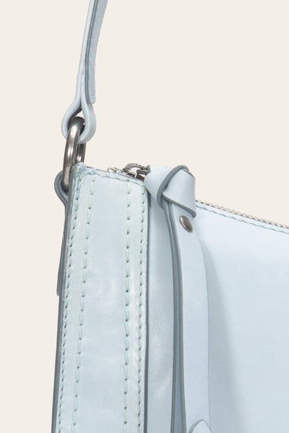 FRYE Women's Light Sky Melissa Zip Leather Crossbody