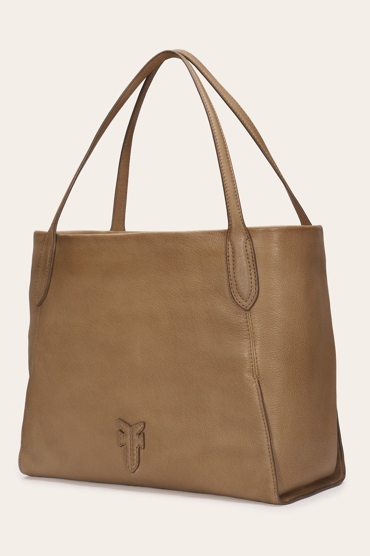 FRYE Women's Beige Campus Leather Tote