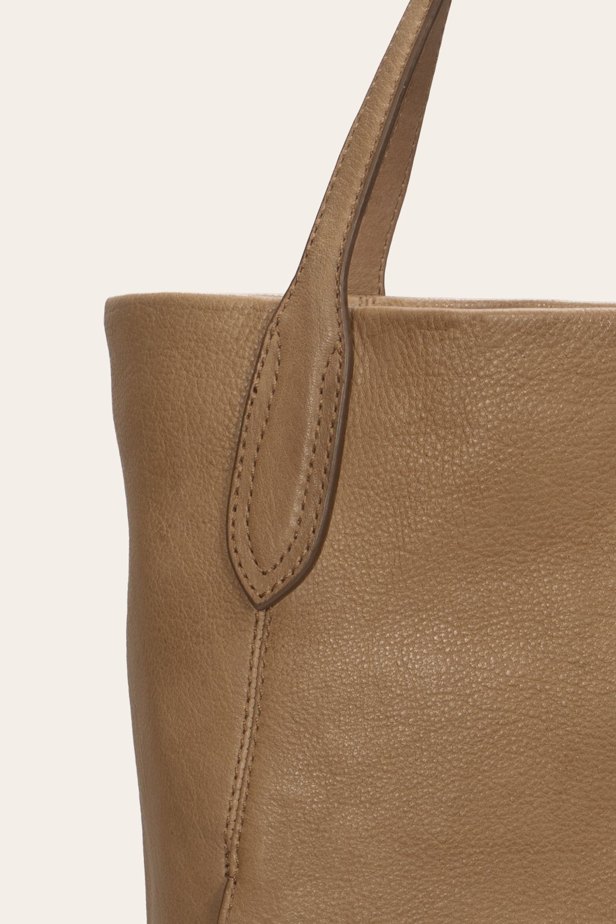 FRYE Women's Beige Campus Leather Tote