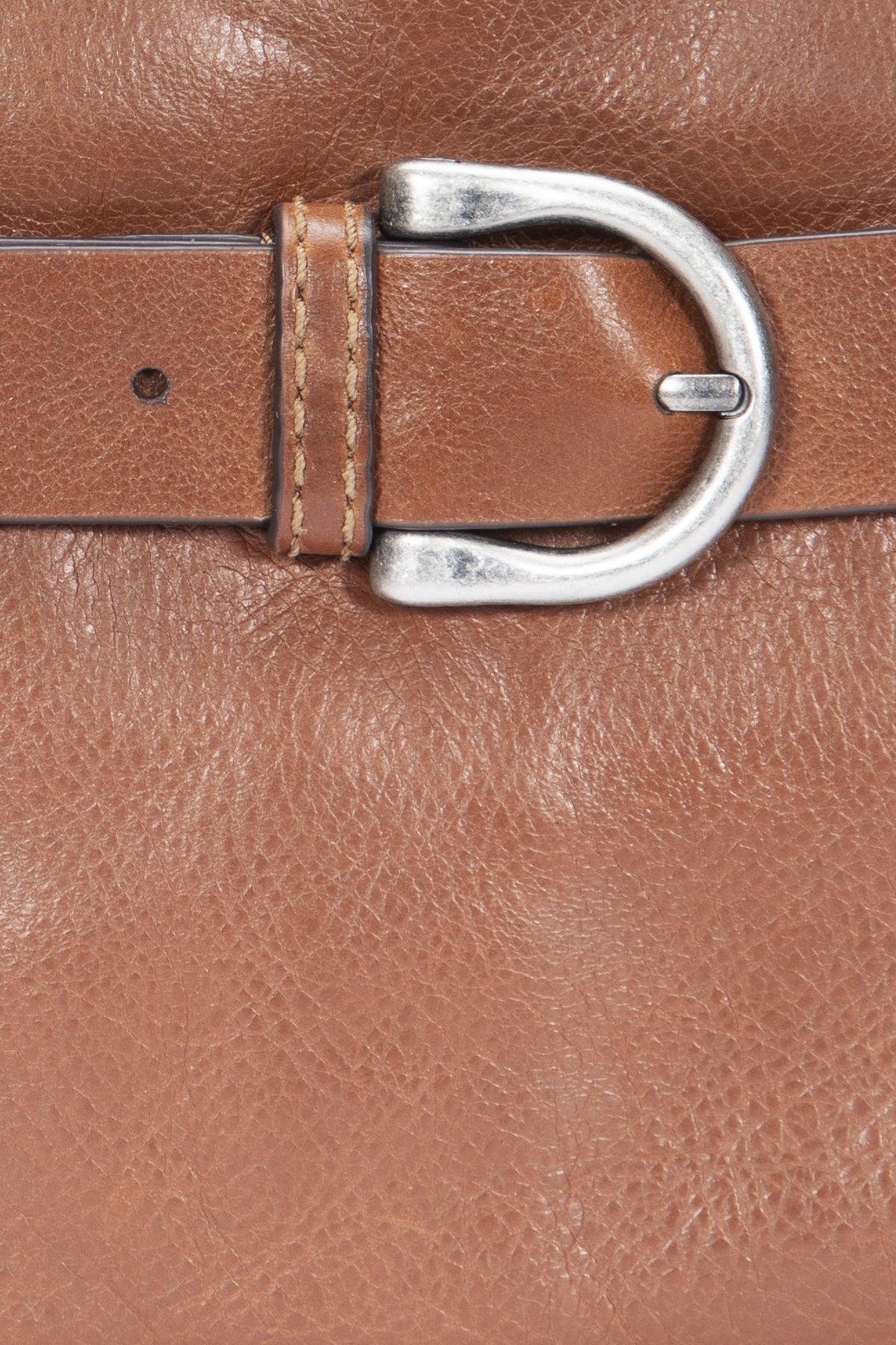 FRYE Women's Cognac Heather Leather Shoulder Bag