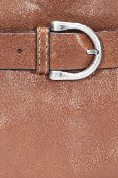 FRYE Women's Cognac Heather Leather Shoulder Bag