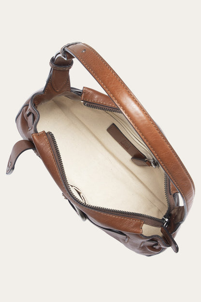 FRYE Women's Cognac Heather Leather Shoulder Bag