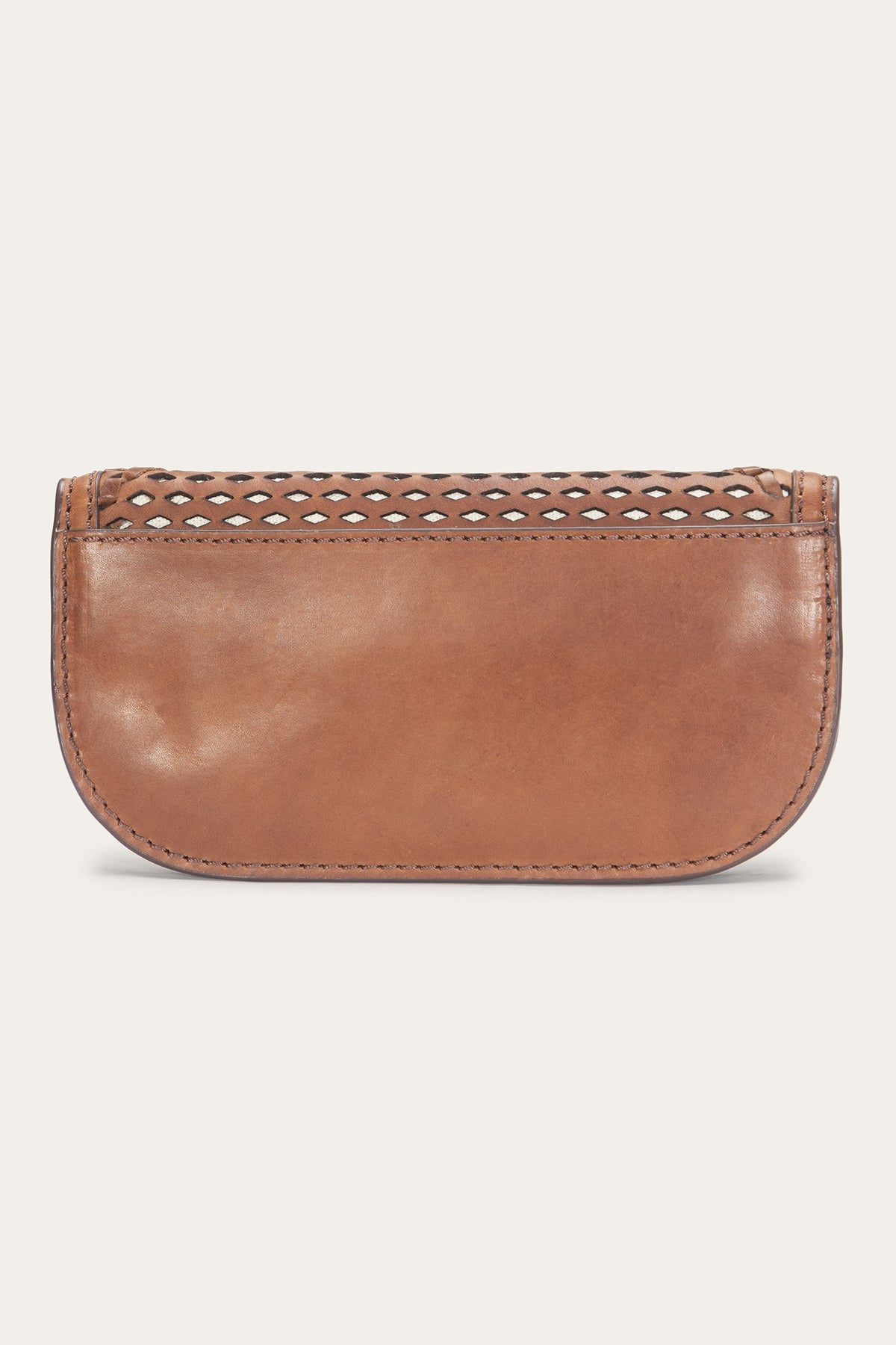 FRYE Women's Cognac Jennie Leather Clutch
