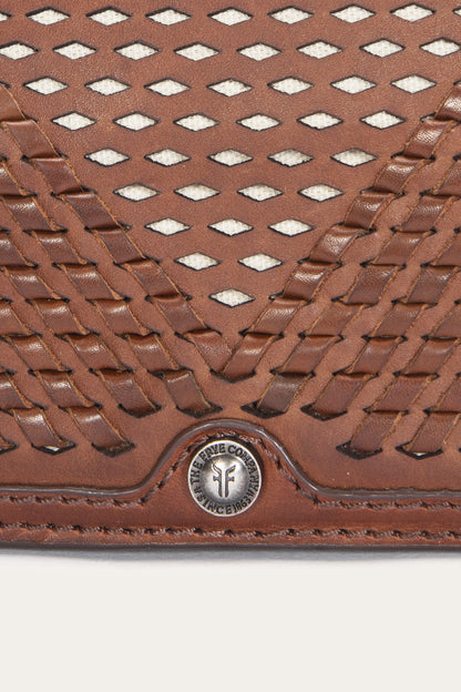 FRYE Women's Cognac Jennie Leather Clutch