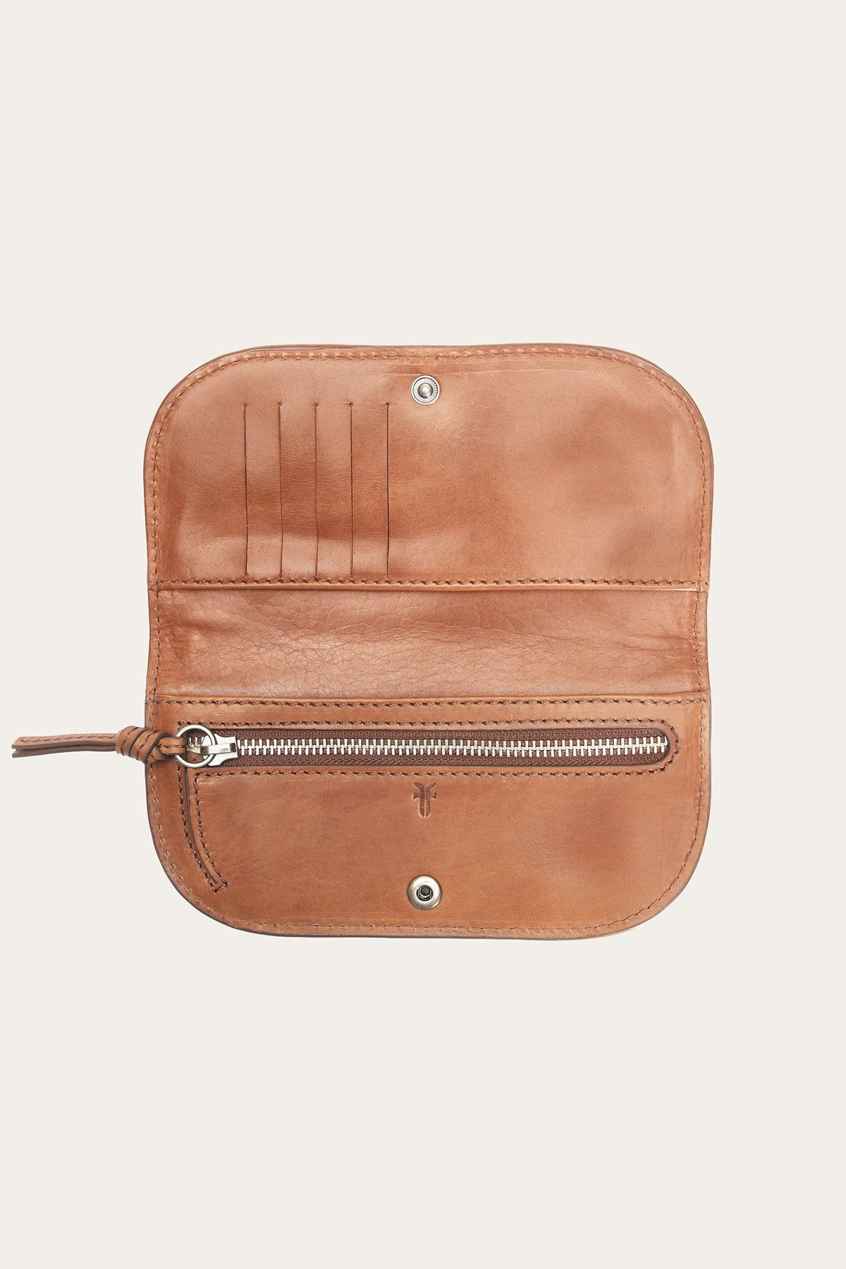 FRYE Women's Cognac Jennie Leather Clutch