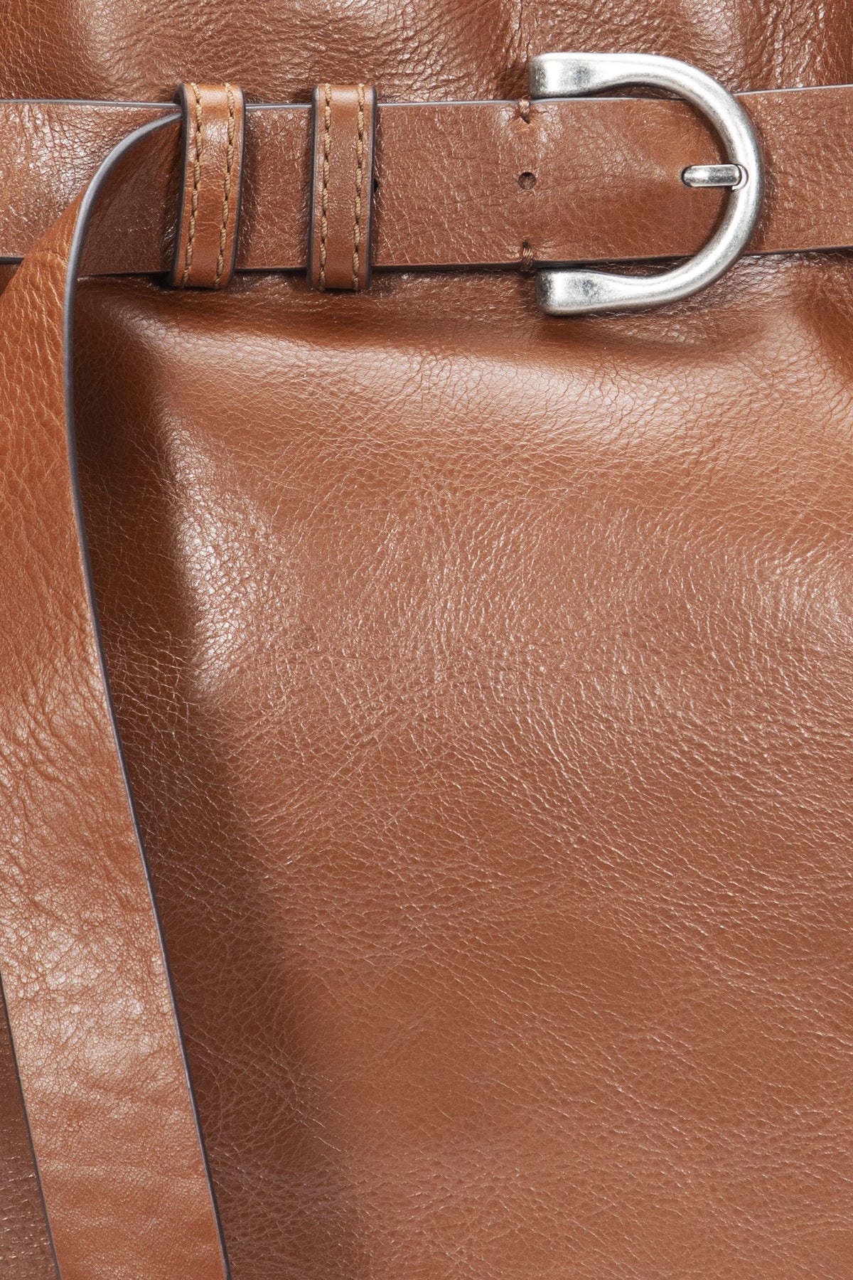 FRYE Women's Cognac Heather Leather Hobo Bag