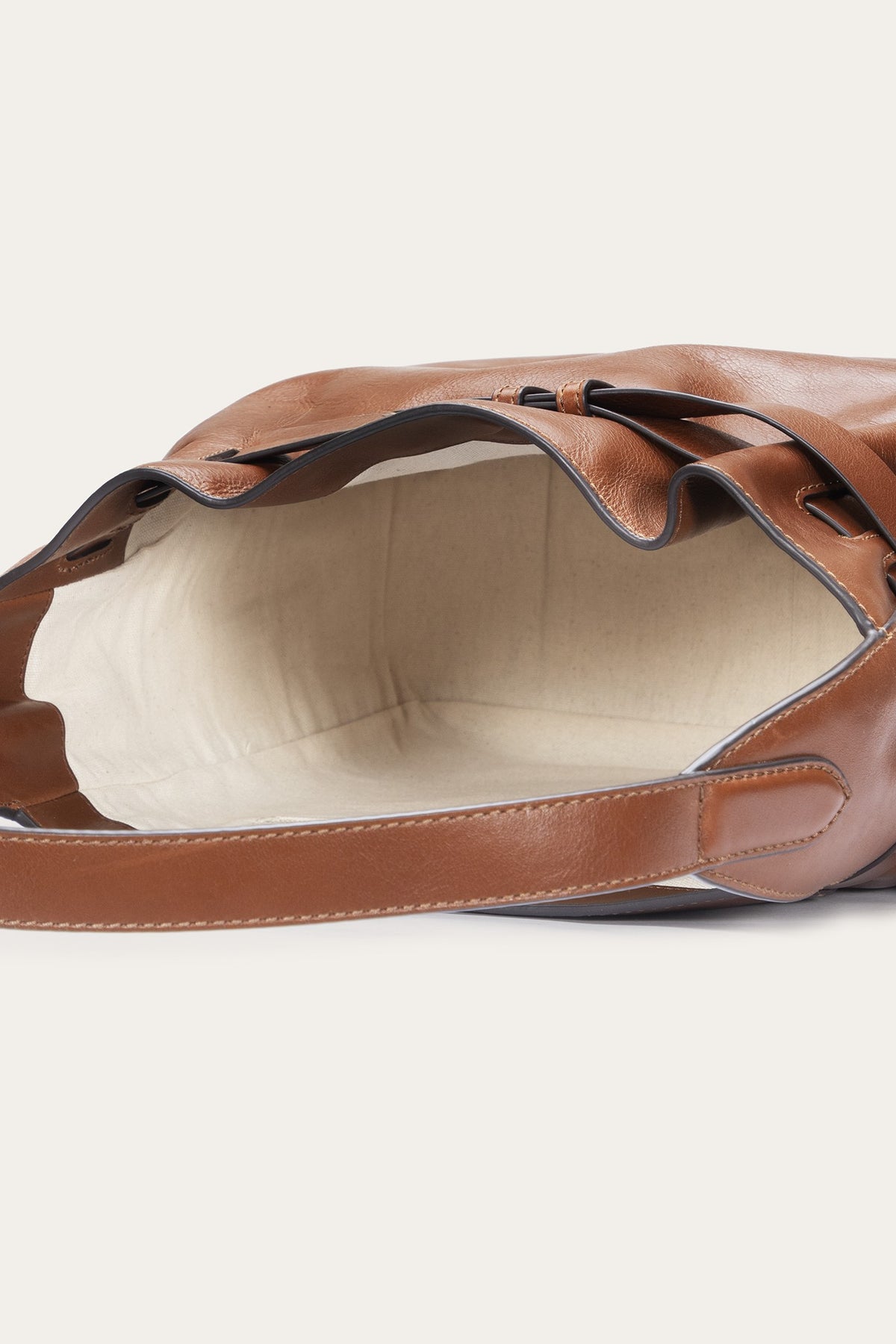 FRYE Women's Cognac Heather Leather Hobo Bag