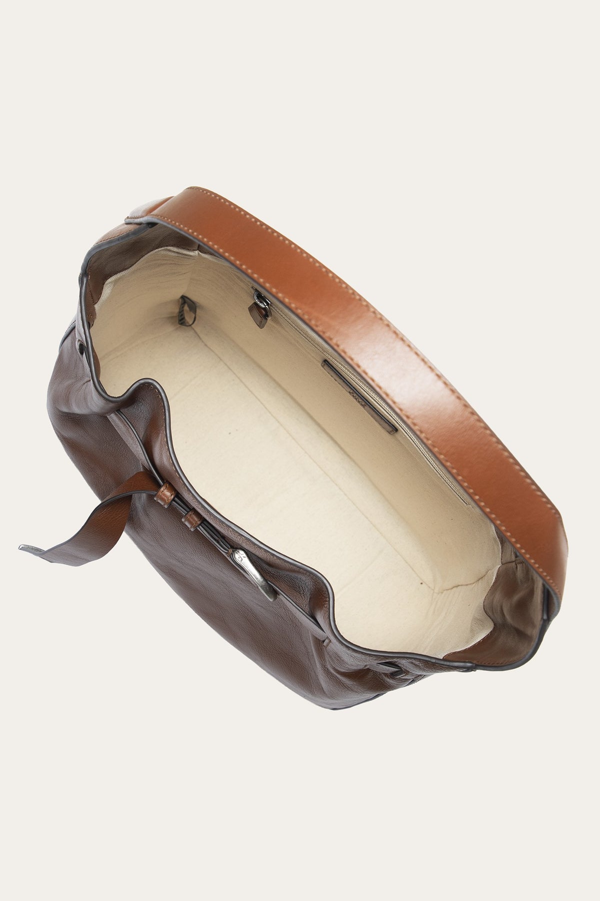 FRYE Women's Cognac Heather Leather Hobo Bag