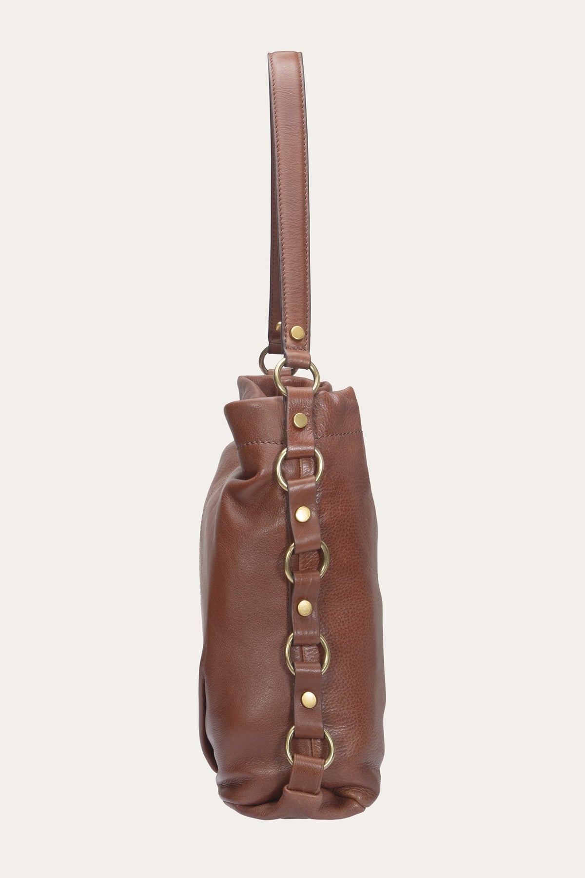 FRYE Women's Cognac Grace Small Hobo