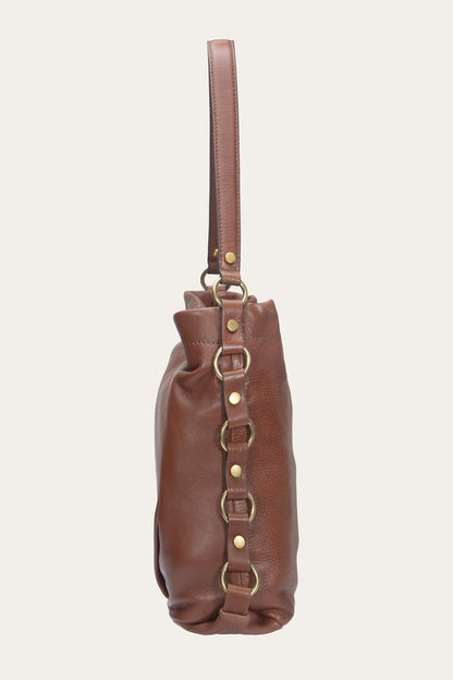 FRYE Women's Cognac Grace Small Hobo
