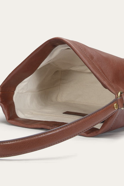 FRYE Women's Cognac Grace Small Hobo
