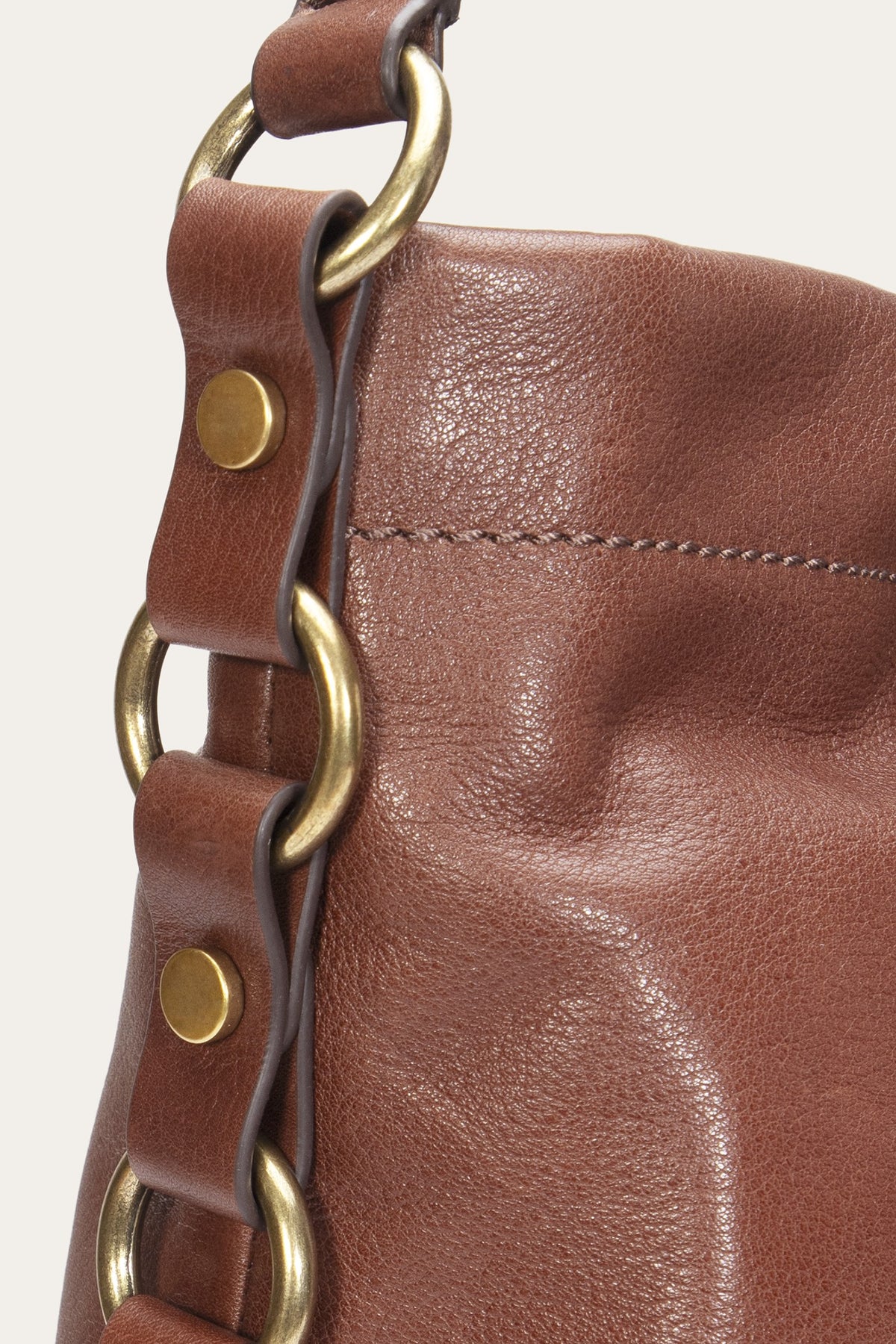 FRYE Women's Cognac Grace Small Hobo