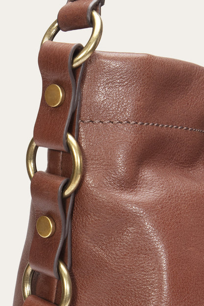 FRYE Women's Cognac Grace Small Hobo